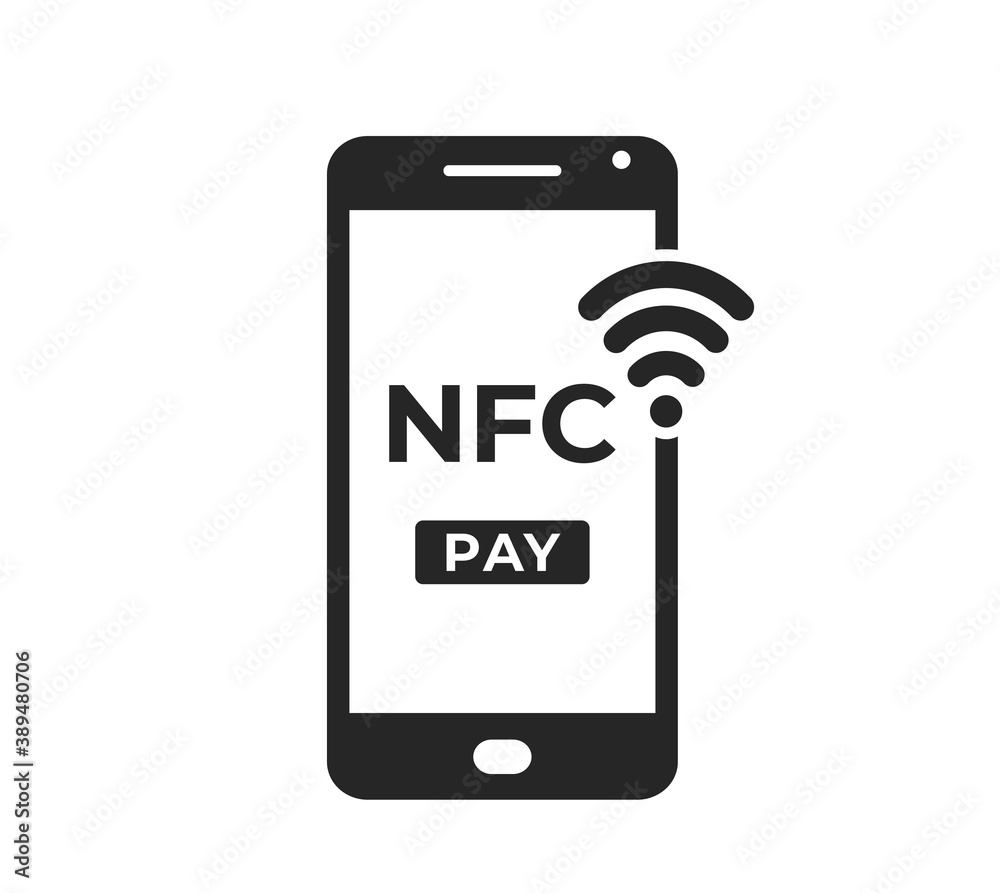 mobile payment icon. nfc, paypass and mobile wireless connection symbol mobile payment icon. nfc, paypass and mobile wireless connection symbol