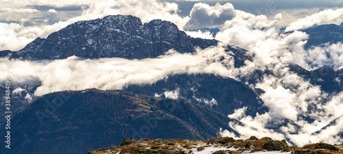 snow covered mountains