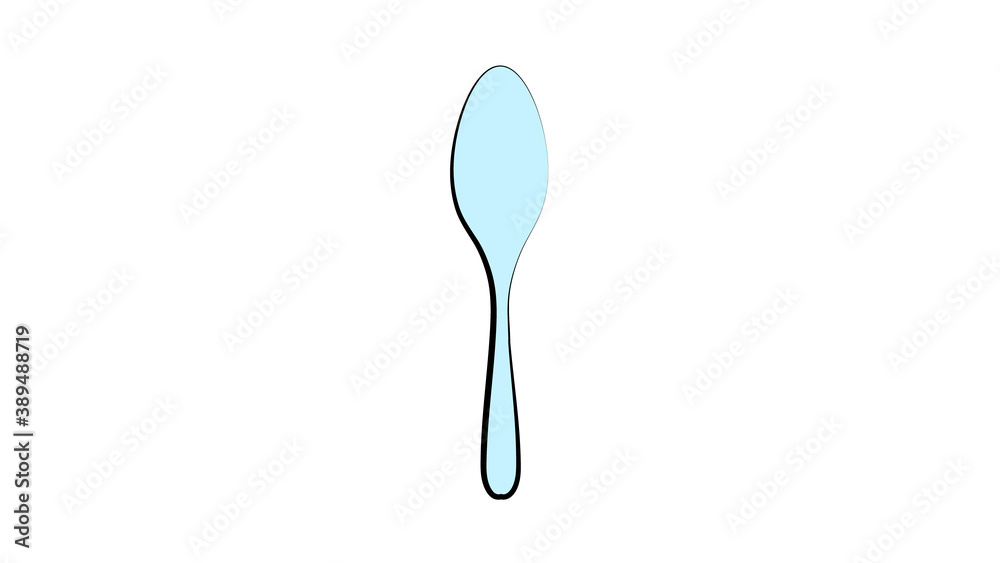 kitchen spoon cutlery utensil silverware food silhouette vector illustration kitchen spoon cutlery utensil silverware food silhouette vector illustration