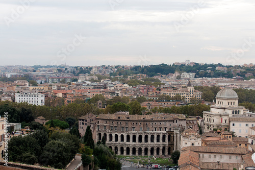 Skyline, panoramica o vista de la ciudad de Roma, pais de Italia