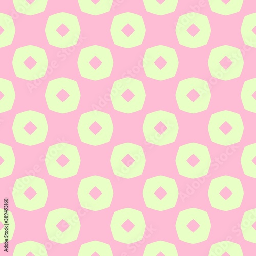 Wallpaper Mural Yellow and pink vintage, retro simple beauty pattern Torontodigital.ca