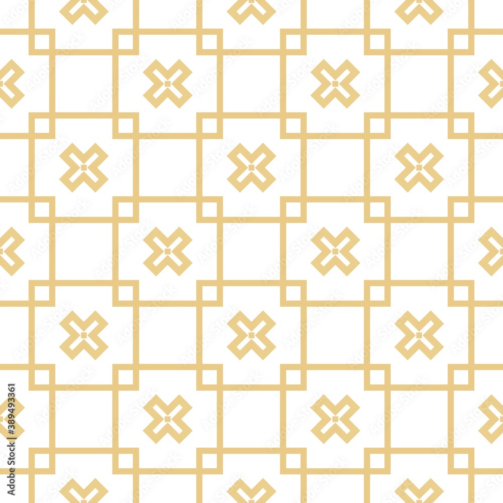 Golden and white pattern with simple geometric ornate for brand, product, gift or card background Golden and white pattern with simple geometric ornate for brand, product, gift or card background