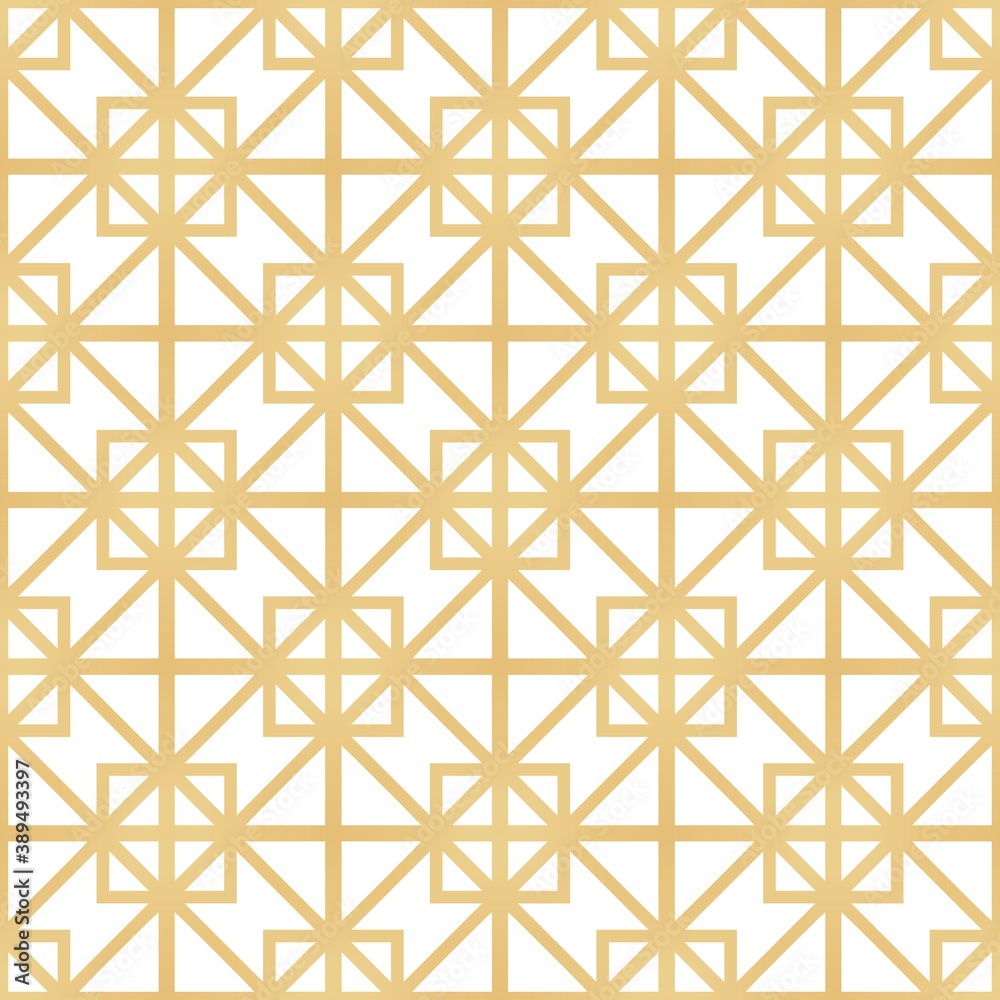 Golden and white pattern with simple geometric ornate for brand, product, gift or card background Golden and white pattern with simple geometric ornate for brand, product, gift or card background