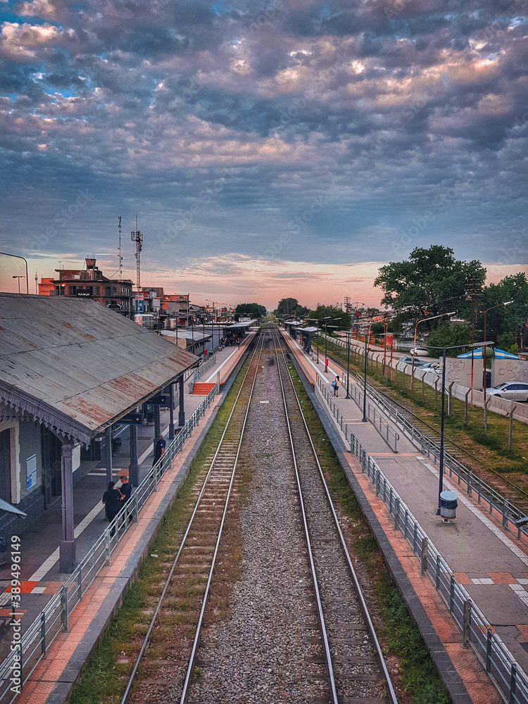 Fototapeta premium Estación del tren Belgrano Sur Argentina