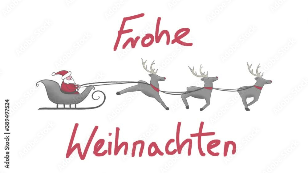 Frohe Weihnachten animation