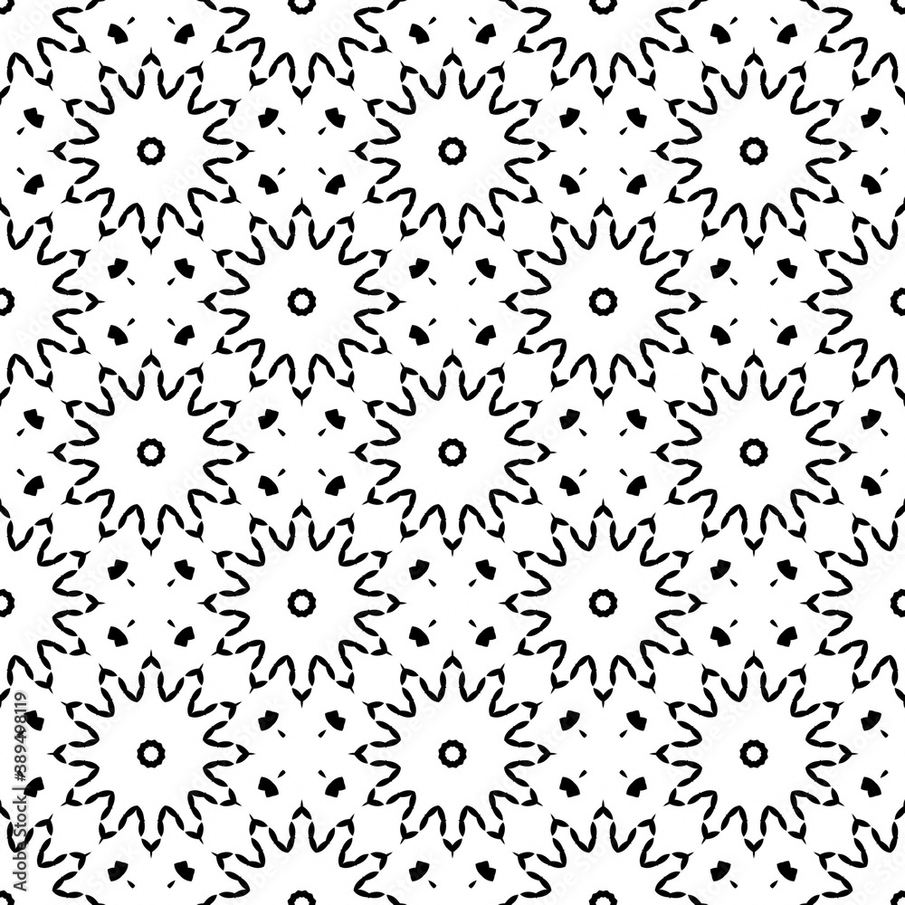 Black and white pattern with geometric form, monochrome, simple texture