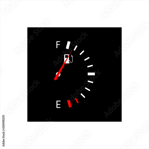 Fuel indicators gas meter. Gauge vector tank full icon on backgrround. eps 10