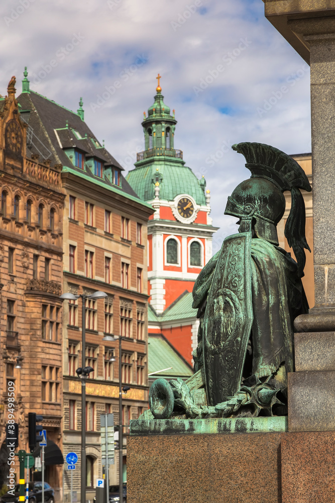 Obraz premium -Fragment of the monument to Gustav II Adolf