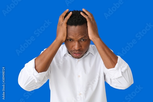 Stressed African-American m...