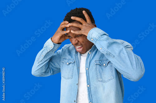 Stressed African-American m...