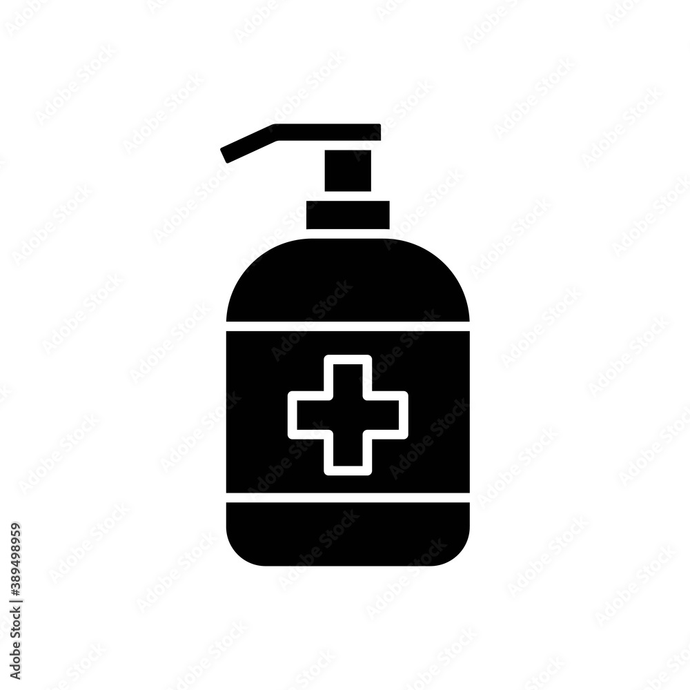 Vector Sanitizer bottle icon on isolated white background for UI/UX and website. Vector Sanitizer bottle icon on isolated white background for UI/UX and website.