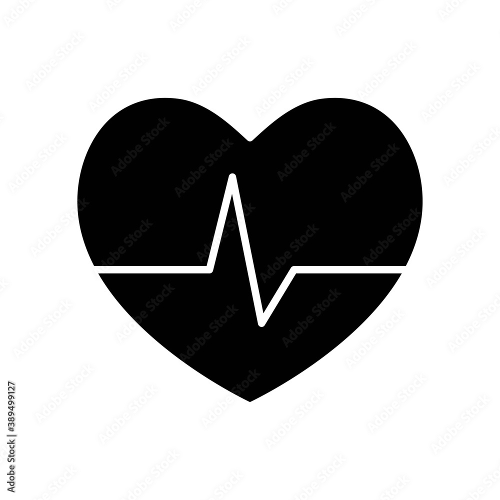 Vector Heart rate icon, lifeline, pulse rate symbol on isolated white background for UI/UX and website. Vector Heart rate icon, lifeline, pulse rate symbol on isolated white background for UI/UX and website.