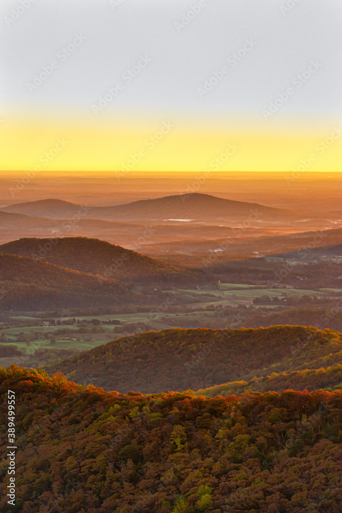 Sunrise in Shenandoah National Park