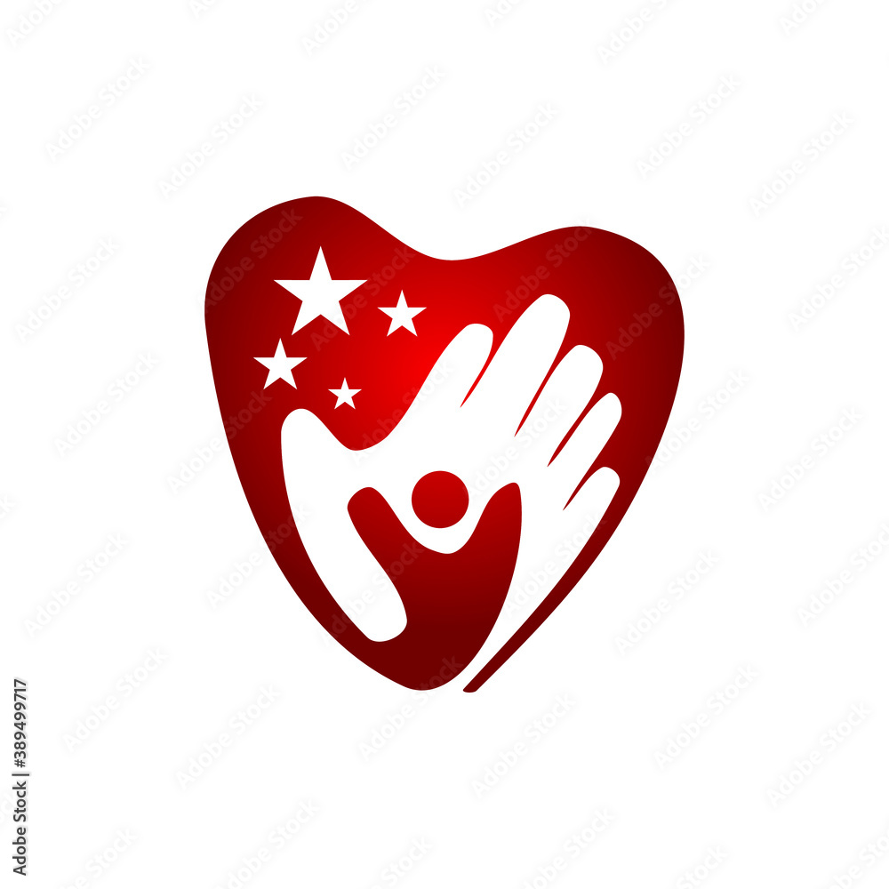 star success Love partner template Symbol Illustration