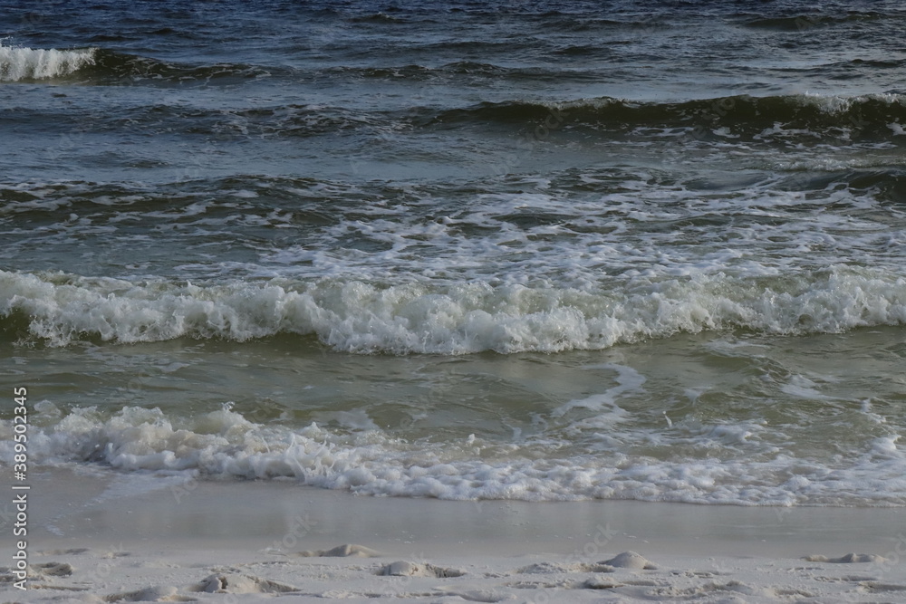 Coastal wave splashing on the shore, ocean view from the Gulf Coast Coastal wave splashing on the shore, ocean view from the Gulf Coast