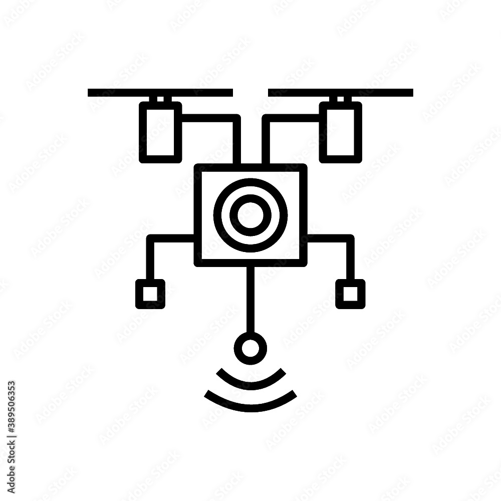 drone camera outline icon drone camera outline icon