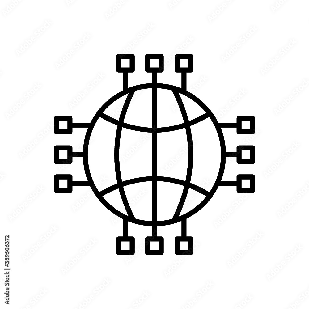 Global connection vector icon illustration Global connection vector icon illustration
