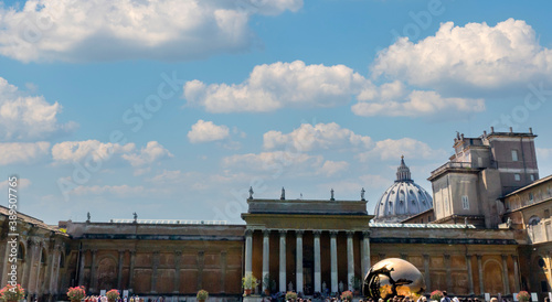 Sphere within sphere in vatican city in rome, italy. photo