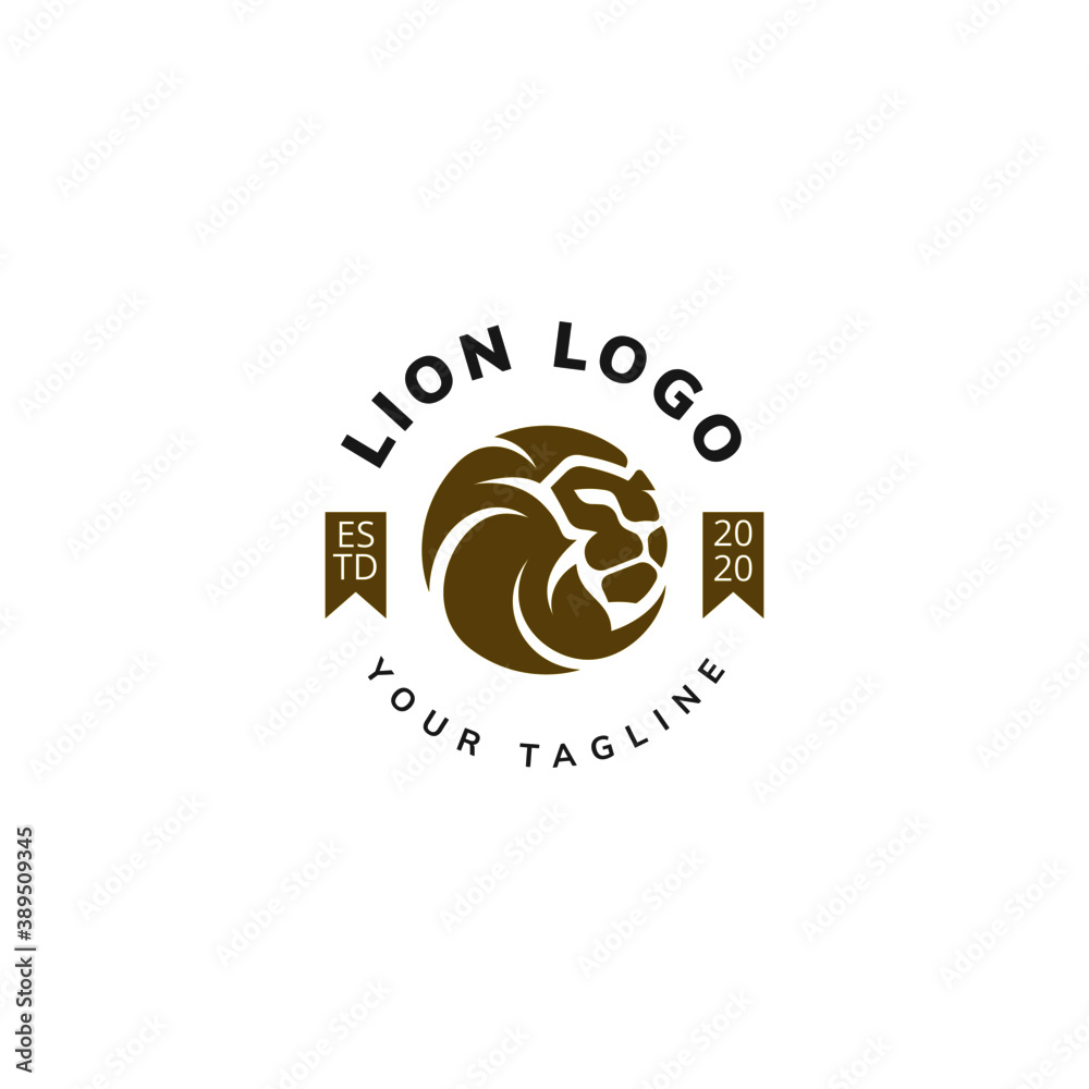 Obraz premium Lion Head Logo