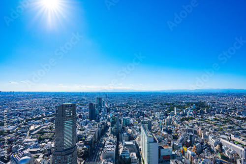 【渋谷スカイより】東京都、都市景観/世田谷区の街並み