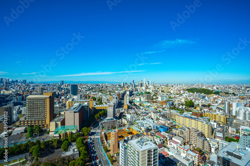 【文京シビックセンターより】東京都内、都市景観/池袋方面 © BSDC