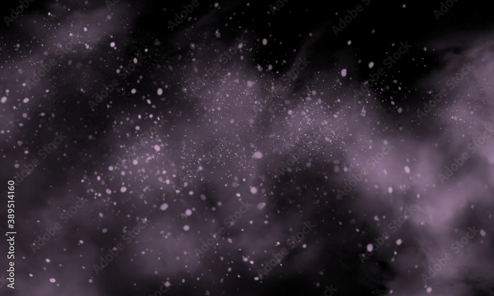 Obraz premium Lilac color smoke on black background