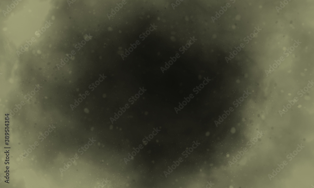 Obraz premium Sage color smoke on black background