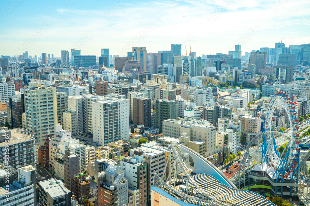 Obraz premium 【文京シビックセンターより】後楽園・観覧車