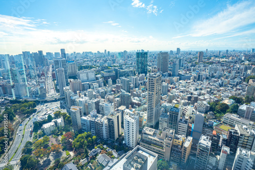 【東京タワーより】東京都内、都市景観/港区方面