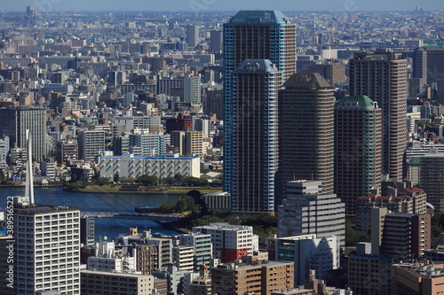 佃島のタワーマンション群