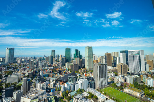 【東京タワーより】東京都内、都市景観/六本木、虎ノ門方面