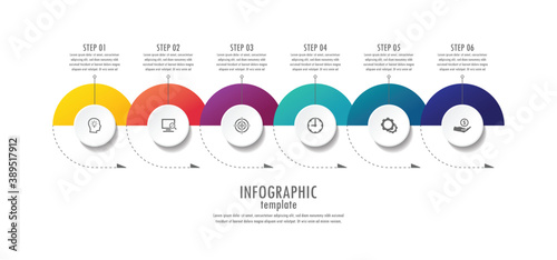 Presentation business abstract background infographic template