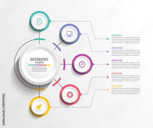 Presentation business abstract background infographic template