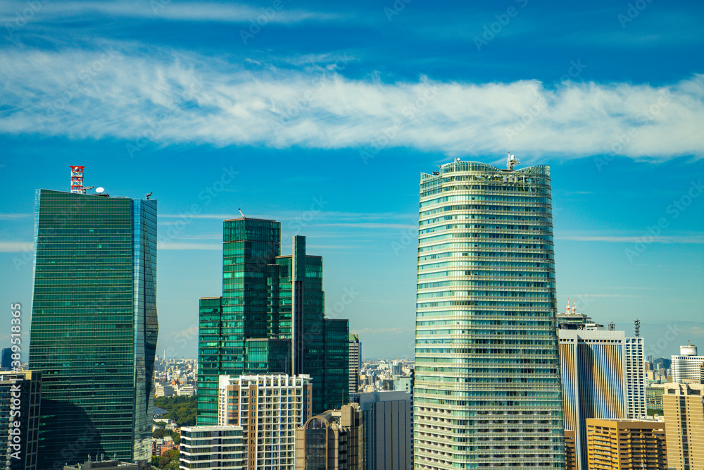 【東京タワーより】東京都内、都市景観/六本木方面