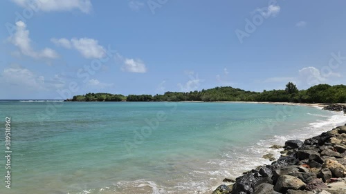 Breche beach Tartane Martinique sunny day holiday destination photo