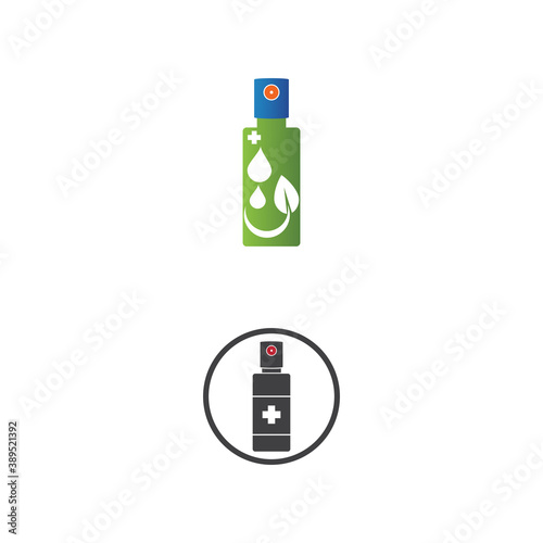 Hand sanitizer icon flat design vector