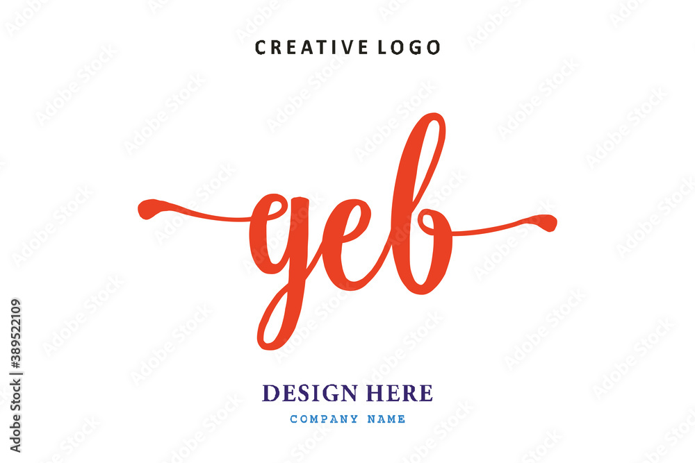 GEB lettering logo is simple, easy to understand and authoritative GEB lettering logo is simple, easy to understand and authoritative