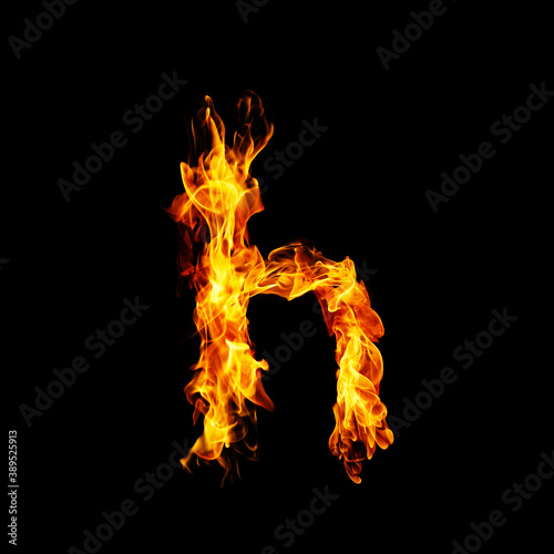 Fire letter H.