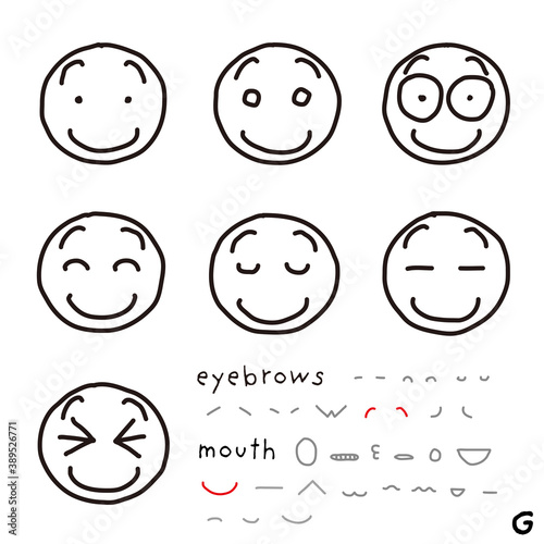 hand-drawn facial expression icon_07_g