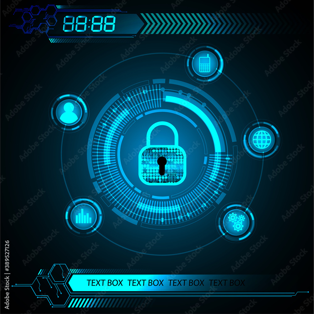 Closed Padlock on digital background, cyber security
Closed Padlock on digital background, cyber security