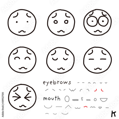 hand-drawn facial expression icon_08_k