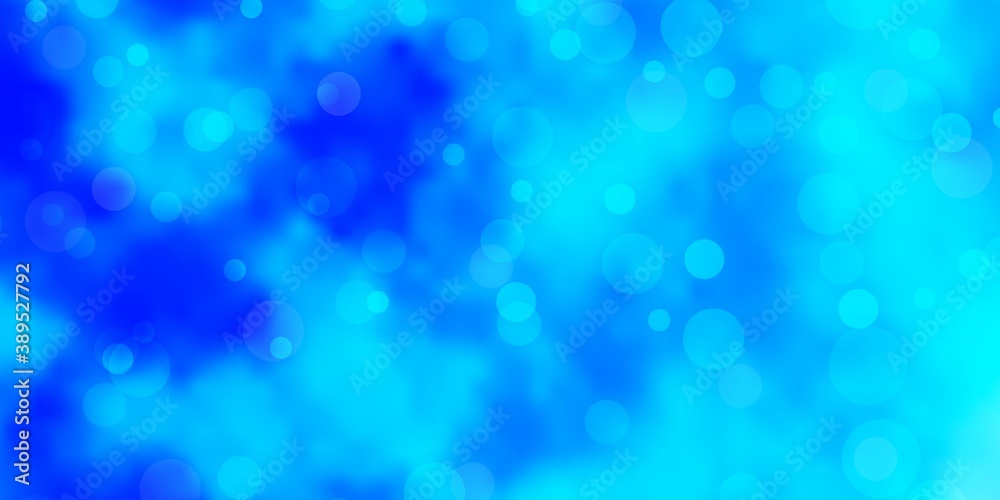 Light BLUE vector layout with circles. Light BLUE vector layout with circles.