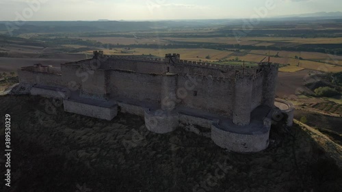 Castillo de Jadraque s.XV (Guadalajara). Su arquitectura revela ya, por sus características, el incipiente renacimiento español. photo