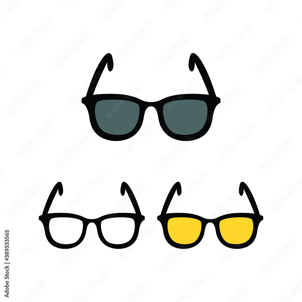 sunglasses vector, eyeglasses icon, optical sign sunglasses vector, eyeglasses icon, optical sign
