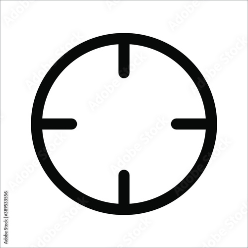 This crosshair icon is in the Line icon crosshair style.