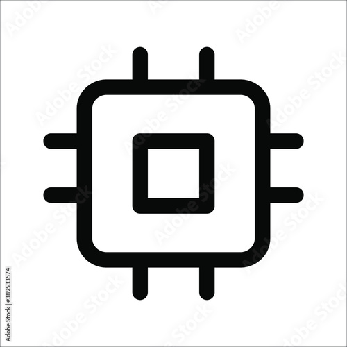 Electronics, cpu, processor, chip icon