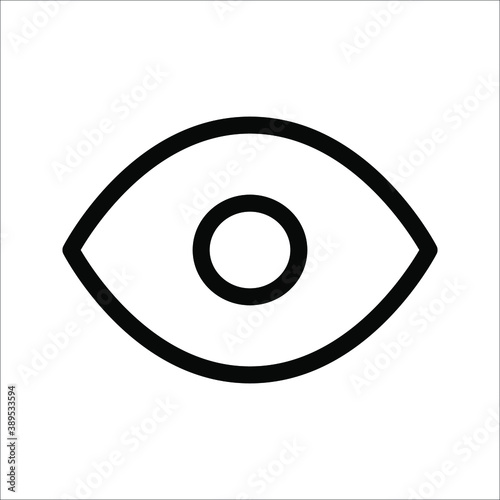 Eyes, off, outline Vector icon