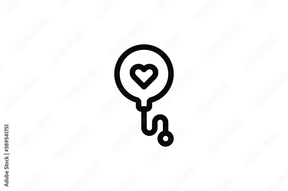 Baby Outline Icon - Balloon Baby Outline Icon - Balloon