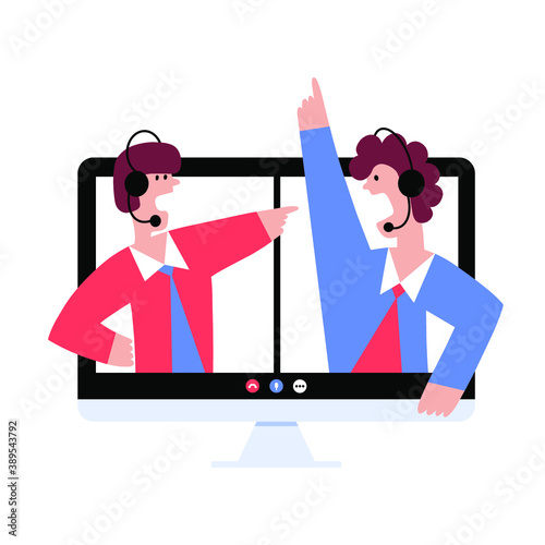 Two candidates debate online using web technology 
