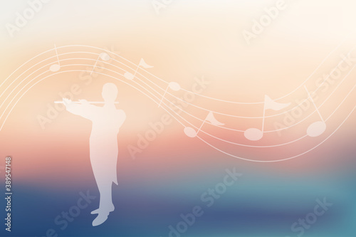 A Performer Playing The Flute, Musician